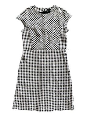 NWT Ann Taylor Size 8 Gingham Midi Dress Workwear